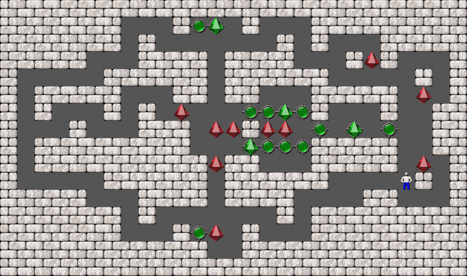 Sokoban Bugs550 collection level 58